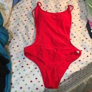 SunnyCo The famous Sunny Suit Red swim suit
